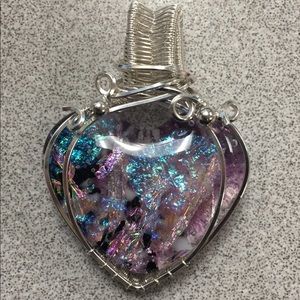 Handmade glass pendant
